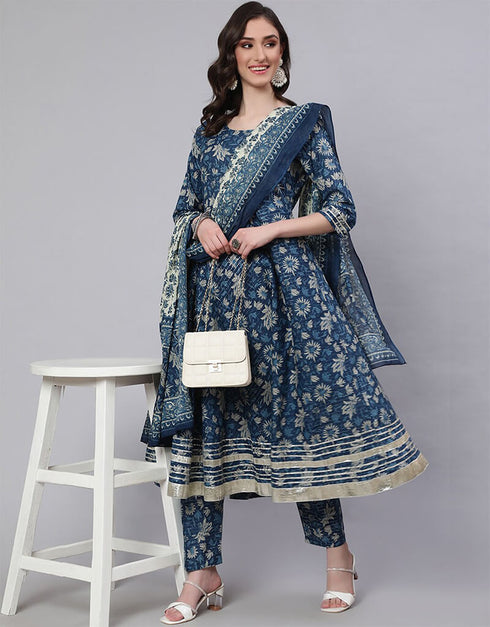 Bluewood Pure Cotton Anarkali Pant
