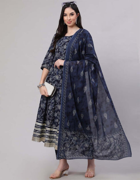 Bluewood Pure Cotton Anarkali Pant