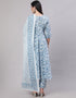 Dusty Blue Pure Cotton Anarkali Pant Women