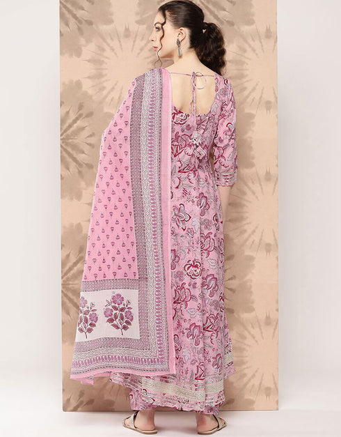 Tea Rose Pure Cotton Anarkali Pant Women