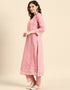 Cavern Pink Pure Cotton Straight Palazzo Closure View
