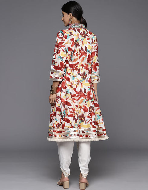 Dawn Pink Pure Cotton Suit Patiyala Closure View