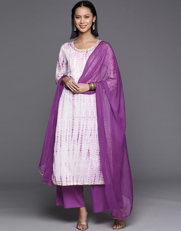 Lavender Pinocchio Pure Cotton Straight Pant