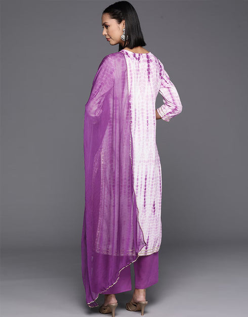 Lavender Pinocchio Pure Cotton Straight Pant Women