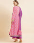 Trendy Style Anarkali Ready Made Suit Raspberry Pink Georgette Pant Anarkali Side View