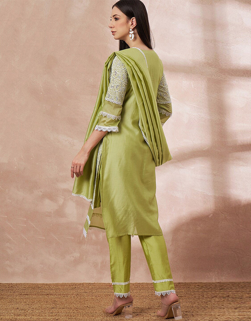 Tasawar Dusty Olive Kurta Pant
