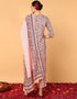 Trendy Pure Cotton Ready Made Set With Dupatta Light Rose Cotton Pant Straight Back View