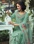 Trendy Pakistani Style Salwar Kameez Bay Leaf Pure Cotton Pant Straight Close-up View