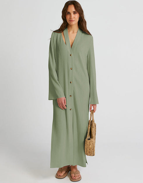Mint Heavy Designer Heavy Fency Maxi Dress