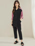 Salmon Korean Bsy Pant Shirt Front View