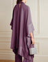 Designer Party Wear Readymade One Piece Salmon Korean Nida Pant Suit Side View