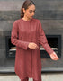 Maroon Nirvana Silk Pant Shirt Front View