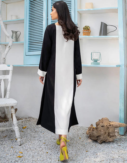 White & Black Top designer kaftan