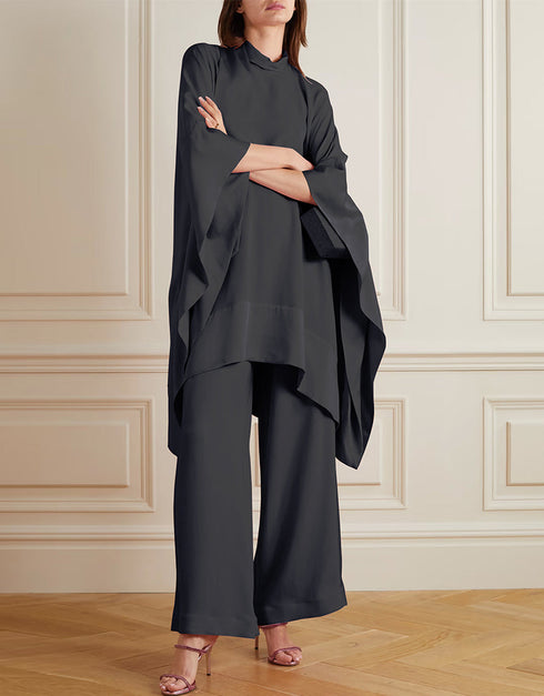 Dark Grey Heavy Designer Heavy Maxi Dress designer kaftan