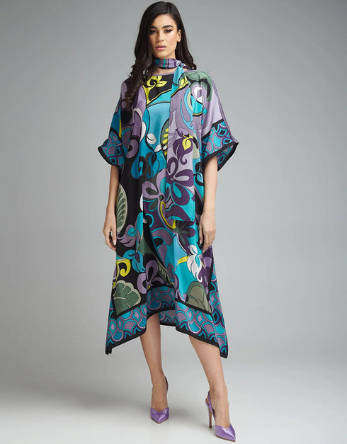 hippie blue diamond crepe trendy designer party wear maxi dress digital printed work details for dress jsdc-5916 Front View