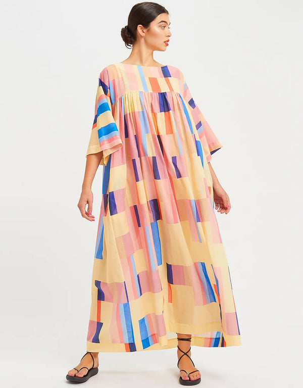 Multi Poly Rayon Cotton Kaftan