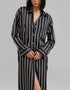 Designer Party Wear Maxi Dress Black Heavy Organza Silk Maxi Dress Side View