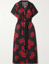 Black Latest Printed Maxi Dress