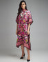 persian pink diamond crepe trendy designer party wear maxi dress digital printed work details for dress jsdc-5919 Front View