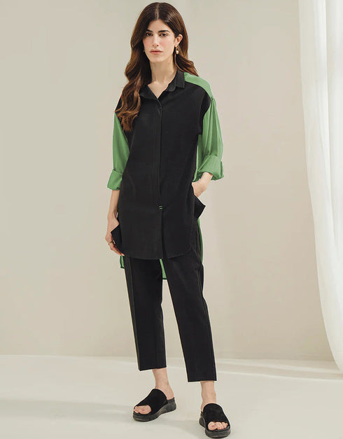 Pista Korean Bsy Pant Shirt Front View