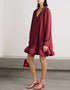 Maroon Roman Crush Gown Front View