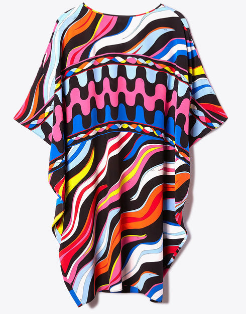 Multi Color Heavy Designer Heavy Maxi Dress Back View