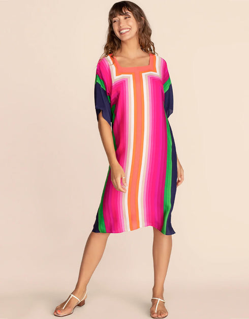 Multi Silk Crepe Kaftan