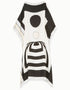 White And Black Latest Soft Silk Crepe Kaftan Beach Kaftans