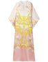 Pink Fancy Soft Satin Silk Kaftan Salwar Kameez
