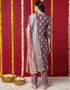 Blended Silk Ready Made Set With Dupatta Congo Brown Blended Silk Pant Straight Close-up View