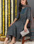 Pure Cotton Ready Made Set With Dupatta Chathams Blue Cotton Pant Straight Close-up View