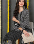 Pure Cotton Ready Made Set With Dupatta Onyx Cotton Pant Straight Close-up View