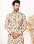 Readymade Kurta Payjama Wedding collection Desert Sand Kurta Heavy Cotton Payjama Close-up View