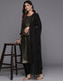 elegant zeus blended silk pakistani style kameez with plazo dupatta set with zeus blended silk 2861-20028 Close-up View