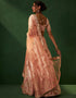 stylish light peach silk wedding style lehenga choli with light peach silk 2862-20035 Back View