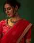 elegant lipstick red silk wedding style lehenga choli with lipstick red silk 2862-20038 Back View