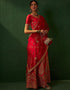 elegant lipstick red silk wedding style lehenga choli with lipstick red silk 2862-20038 Close-up View