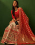 fashionable carmine pink silk wedding style lehenga choli with mandys pink silk 2862-20039 Back View