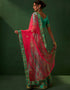 sleek caribbean green silk wedding style lehenga choli with caribbean green silk 2862-20040 Front View