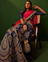 contemporary dark blue silk wedding style lehenga choli with dark blue silk 2862-20044 Close-up View
