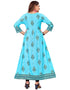 Sky Blue Heavy Designer Heavy 14 Kg Reyon Gown Salwar Kameez