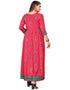 Pink Heavy Designer Heavy 14 Kg Reyon Gown Salwar Kameez