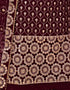 Dark Wine Palazzo style Salwar Suit Georgette Salwar Kameez in Embroidery, Stone & Lace Work Closure View
