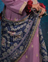 Lavender Modal Silk Pant Suit Salwar Kameez