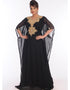 Modern Black Georgette Hand Embroidery Party Wear Kaftan