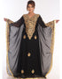 Modest Black Georgette Hand Embroidery Party Wear Kaftan