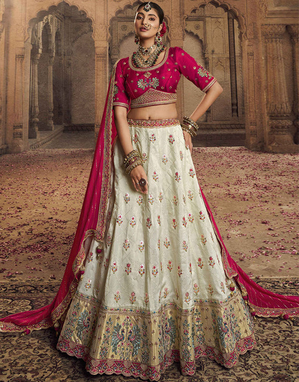 Rani Pink Viscose Lehenga Choli