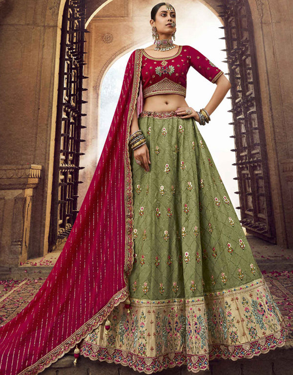 Rani Pink Viscose Lehenga Choli