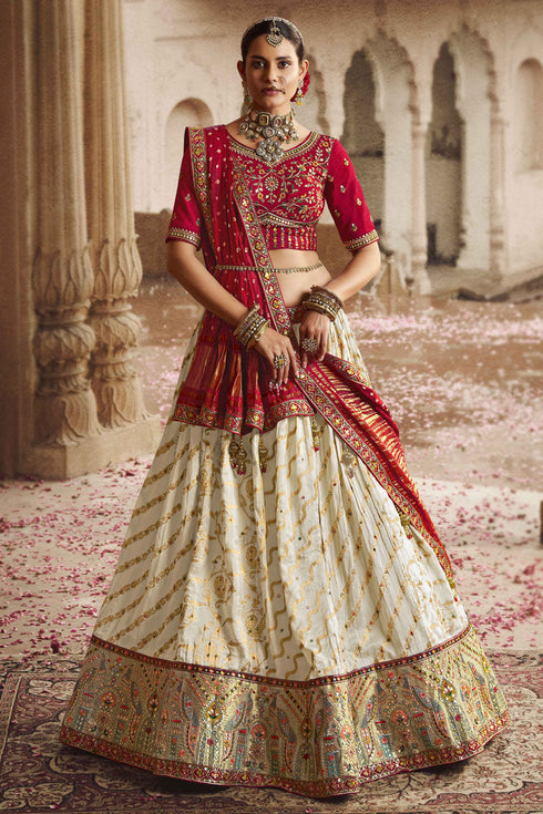 Maroon Viscose Lehenga Choli