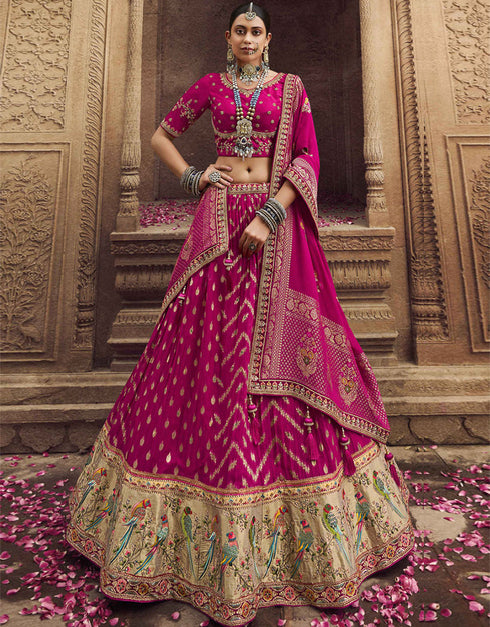 Rani Pink Viscose Lehenga Choli